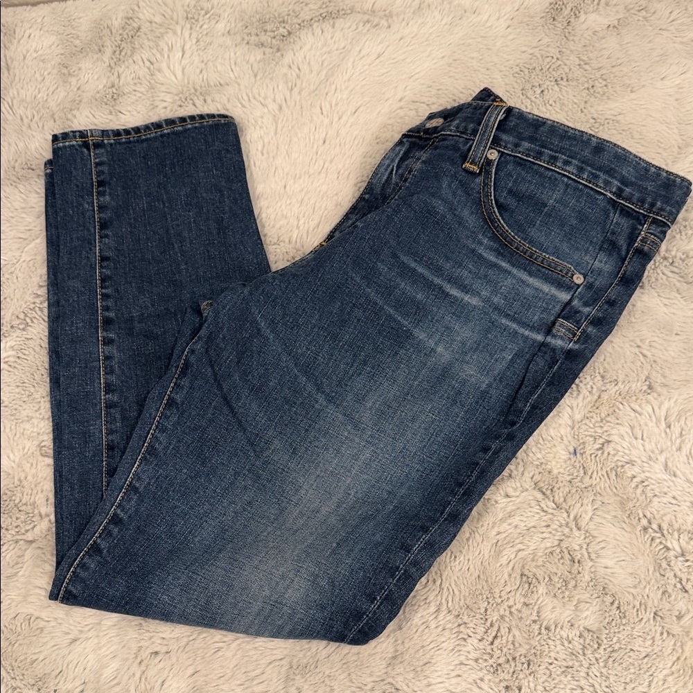 AG Adriano Goldschmied Beau Slouchy Skinny High Rise Jeans Dark Wash 30 - Picture 2 of 13